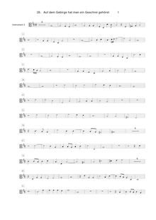 Partition Instrument 2 , partie [C3 clef], Geistliche Chor-Music, Op.11 par Heinrich Schütz