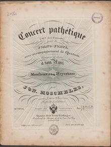 Partition Piano soloStrings, Piano Concerto No.7, Concert pathetique
