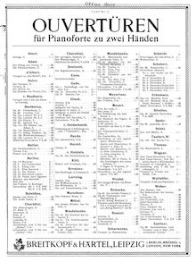 Partition complète, Overture zum Märchen von der schönen Melusine, Op.32 par Felix Mendelssohn