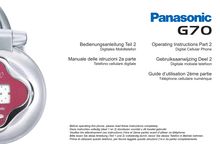 Notice Téléphone portable Panasonic Global  G70