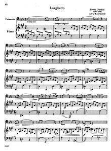 Partition de piano et partition de violoncelle, 12 sonates
