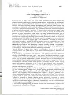 IEPP italien 2007 bac admission en premiere annee du premier cycle