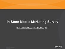 In-Store Mobile Marketing Survey