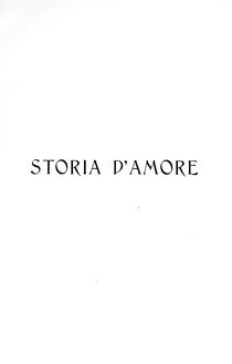 Partition Preliminaries - Act I - Act II, Storia d’amore / Histoire d amour