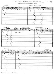 Partition , partie 3, Instructions pour pour German flûte, Monzani, Tebaldo
