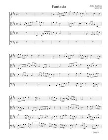 Partition Fantasia VdGS No.12 - partition complète (Tr T T B), fantaisies pour 4 violes de gambe et orgue