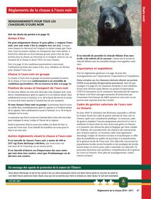 Résumé des règlements de la chasse 2010 -  FRENCH  - Ours Noir