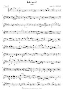 Partition , Trio en E major, G.85, 6 corde Trios, G.83-88, Boccherini, Luigi