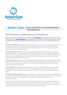 CPAP Masken by Burbach + Goetz