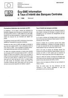 Écu-SME Information & Taux d intérêt des Banques Centrales. 9/1998 Mensuel