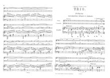 Partition complète et parties, Piano Trio, Op.19, G major