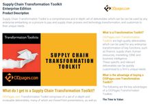 Supply Chain Transformation Toolkit