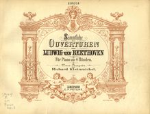 Partition complète, Leonora Overture No. 1, C major, Beethoven, Ludwig van par Ludwig van Beethoven