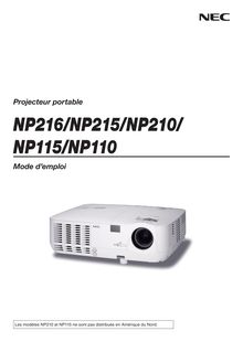 Notice Projecteur NEC  NP110