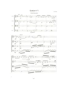 Partition , Lento, Quatuor No.1, String Quartet No.1, Plante, Cyril
