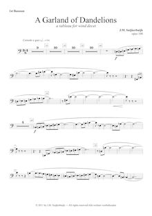 Partition basson 1, A Garland of Dandelions, A Tableau for Wind Decet