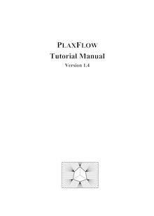 PLAXIS Groundwater flow Tutorial manual