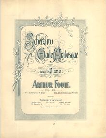 Partition Cover et Catalog Pages (color), 2 pièces pour Piano, Op.42