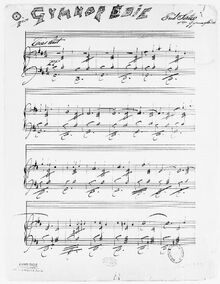 Partition complète, : Trois Gymnopédies, Satie, Erik par Erik Satie