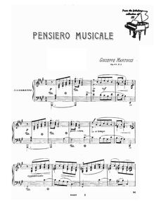 Partition No.1 Pensiero musicale, 7 Pezzi, Op.43, Martucci, Giuseppe