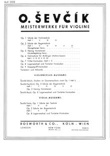 Partition , partie 6, School of Bowing Technique Op.2 pour violoncelle