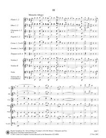 Partition , Menuetto—Trio: Allegro, Symphony No. 104, London/Salomon