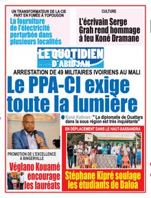 Le Quotidien d’Abidjan n°4165 - du vendredi 22 juillet 2022