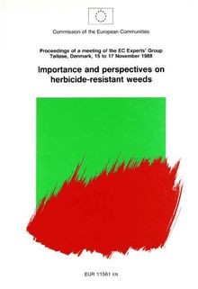 Importance and perspectives on herbicide-resistant weeds
