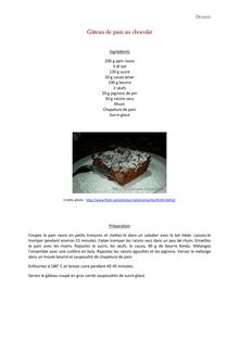 Gâteau de pain au chocolat - recette italienne