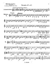Partition Tromba 2 (en F), Künstlerleben, Op.316, Artist s Life