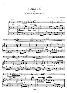 Partition violoncelle et Piano parties, violoncelle Sonata, Sonata in A minor for cello and piano