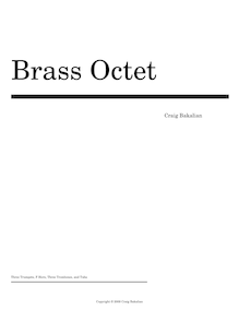 Partition compléte, Brass Octet, Bakalian, Craig
