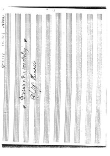 Partition complète of all mouvements, Duetto à Due Mandolini (Gimo 147)