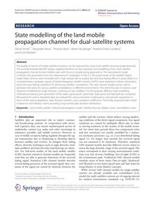 State modelling of the land mobile propagation channel for dual-satellite systems