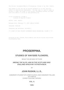 Proserpina, Volume 2 - Studies Of Wayside Flowers