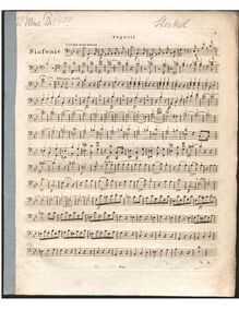 Partition basson 1/2, Symphony No.6 en B-flat major, B♭ major, Sterkel, Johann Franz Xaver