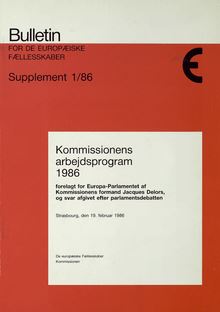 Kommissionens Arbejdsprogram for 1986