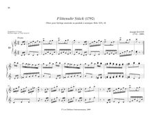 Partition No., Presto en C major, pièces pour mécanique orgue, Haydn, Joseph