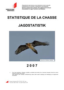 STATISTIQUE DE LA CHASSE JAGDSTATISTIK