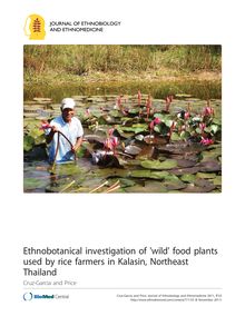Ethnobotanical investigation of  wild  food plants used by rice farmers in Kalasin, Northeast Thailand