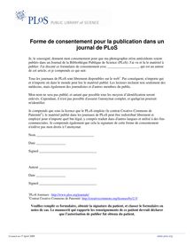 French   patient privacy and informed consent form