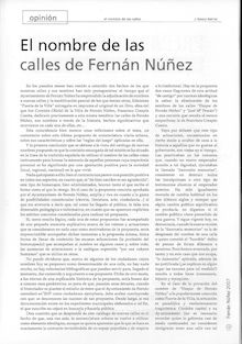 Los nombres de las calles de Fernán Núñez