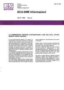 ECU-SME Informazioni. 8/9 1990 Mensile
