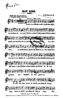 Partition basse, Altdeutscher Schlachtgesang, Old-German Warsong for one-voice Men s Chorus and Orchestra