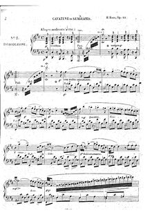 Partition No.2 - Cavatine de Semiramis, Les trois graces, 3 Cavatines de Bellini, Rossini et Donizetti