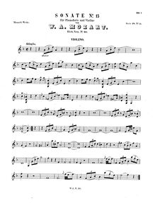 Partition de violon, violon Sonata, Violin Sonata No.15 ; Violin Sonata No.9