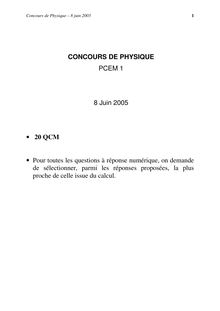 Physique 2005 Université Paris 12