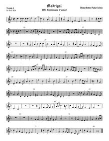 Partition viole de gambe aigue 1, Madrigali a 5 voci, Libro 3, Pallavicino, Benedetto par Benedetto Pallavicino