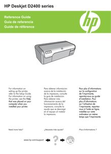 Notice Imprimantes HP  Deskjet D2445