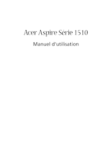 Notice Ordinateur portable Acer  Aspire 1510